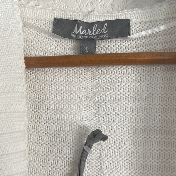 Hooded Knit Cardigan, Size L - Picture 3 of 9